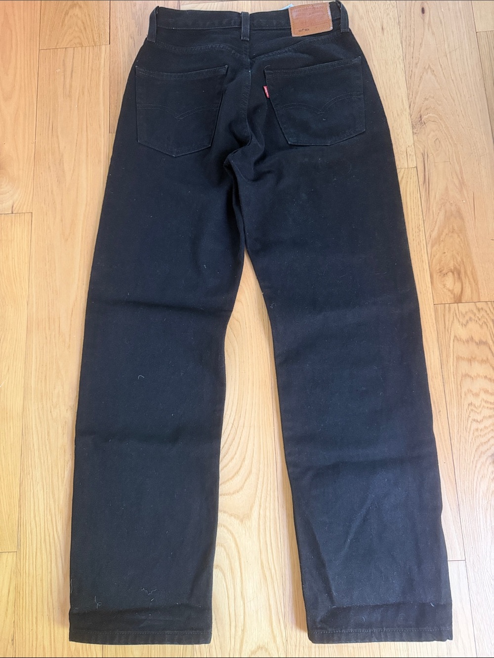 Levi's 501 Black Straight-Leg Denim Jeans